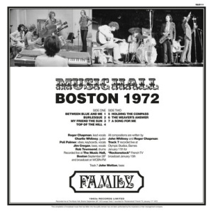 Family - Boston Music Hall 1972