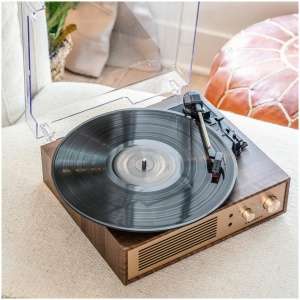 Crosley 3-Speed Bluetooth Record Player with Speakers - Walnut