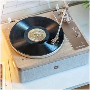 Crosley Premium All-in-One Bluetooth Record Player Shelf System