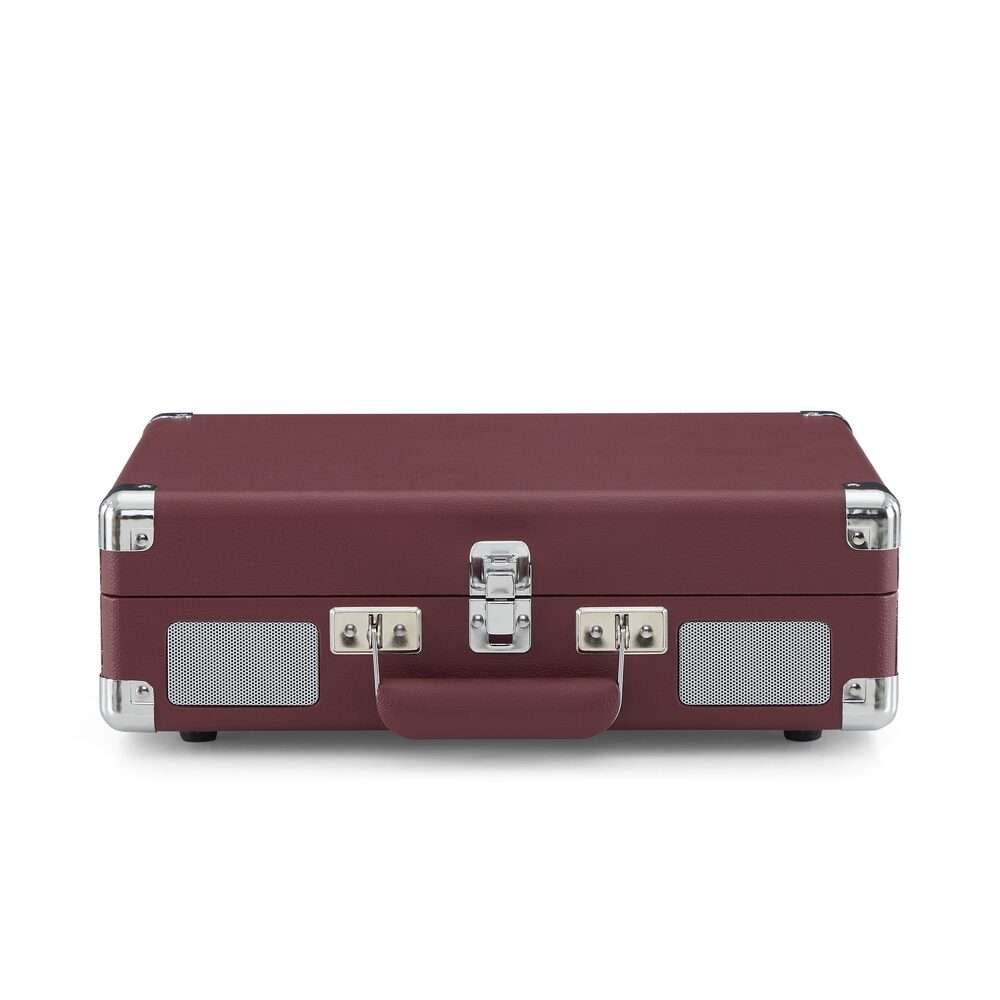Crosley Portable Suitcase Record Player with Bluetooth In/Out - Burgundy - Image 4