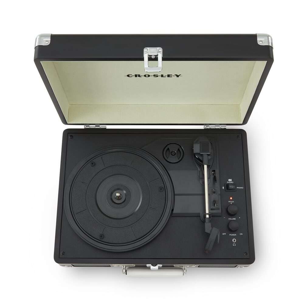 Crosley Portable Suitcase Record Player with Bluetooth In/Out - Chalkboard - Image 4