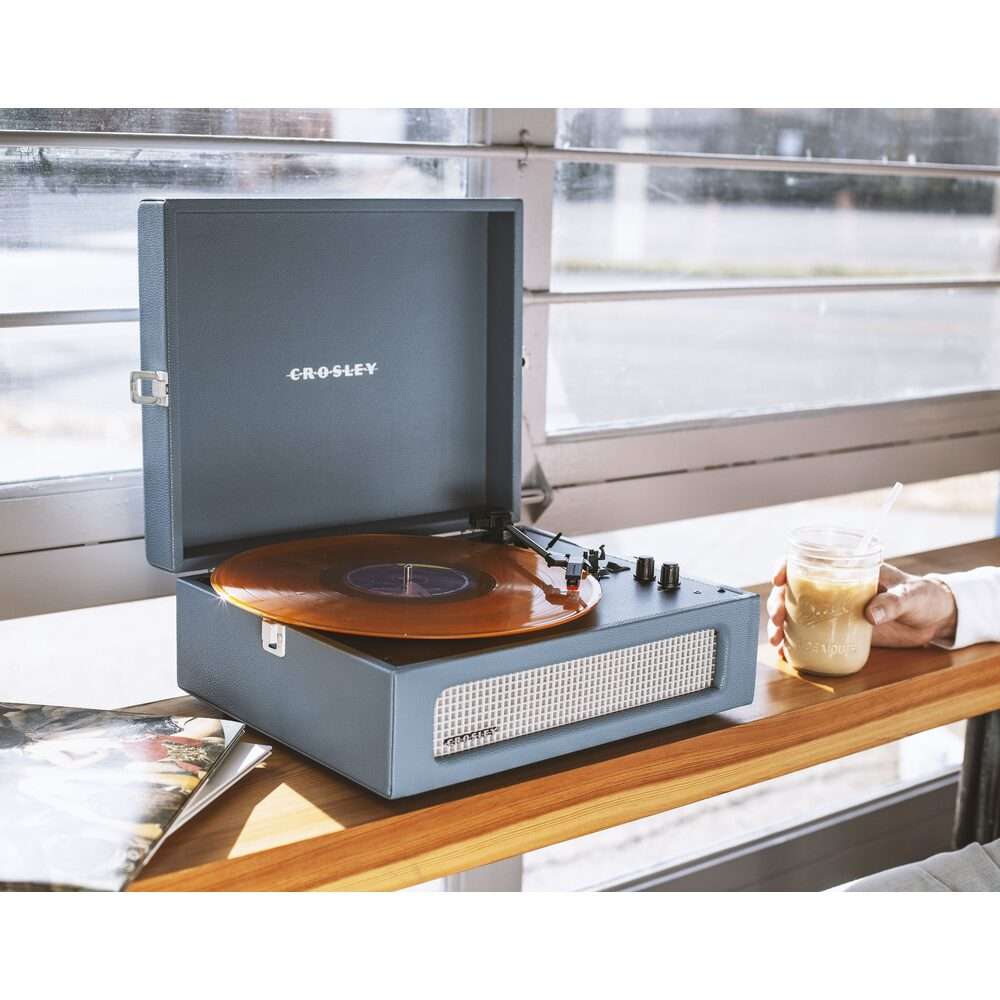 Crosley Portable Record Player with Bluetooth - Washed Blue - Image 5