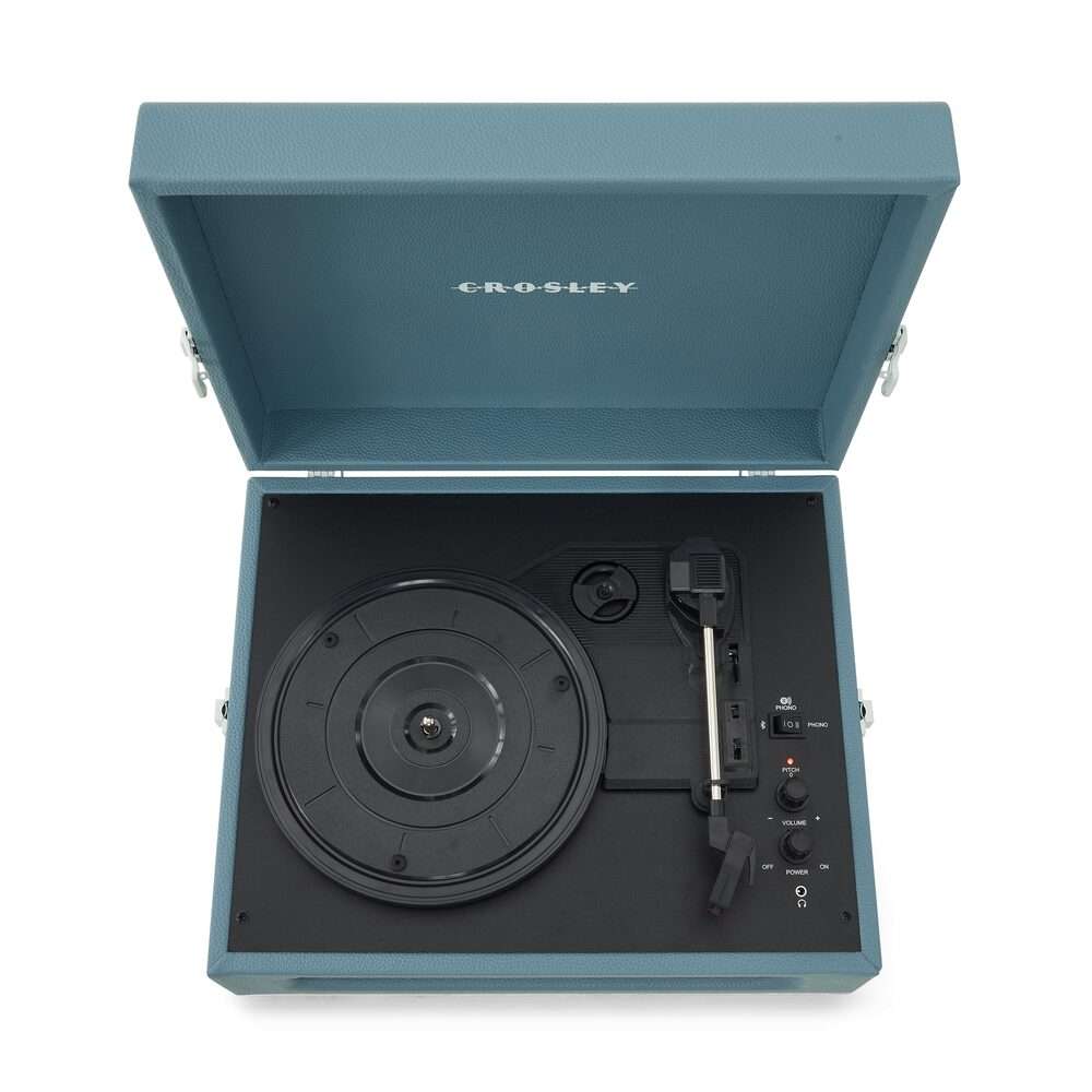 Crosley Portable Record Player with Bluetooth - Washed Blue - Image 4