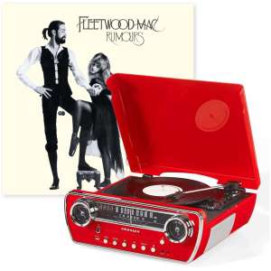 Crosley 7-in-1 Bluetooth Record Player with CD & Radio + Fleetwood Mac Rumours LP Bundle