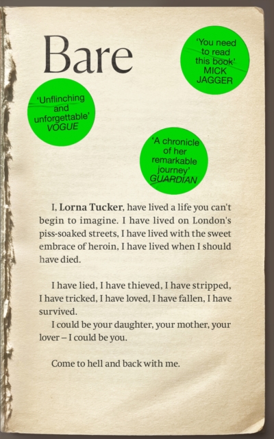 BARE: 'You have to read this book' MICK JAGGER