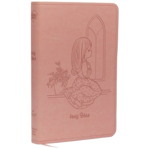 NRSVCE, Precious Moments Bible, Pink, Leathersoft, Comfort Print: Holy Bible
