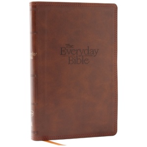 NKJV, The Everyday Bible, Brown Leathersoft, Red Letter, Comfort Print: 365 Daily Readings Through the Whole Bible