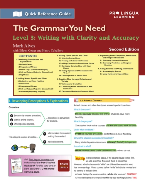 Writing with Clarity and Accuracy: The Grammar You Need, Level 3