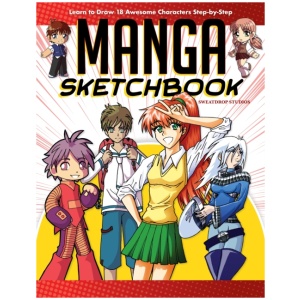 Manga Sketchbook: Learn to Draw 18 Awesome Characters Step-by-Step