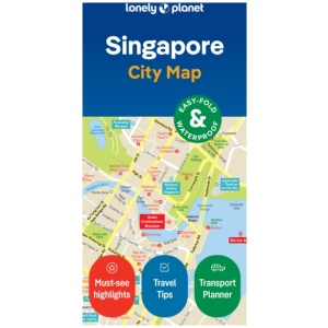 Lonely Planet Singapore City Map: Durable, Waterproof, Easy-Fold Planning Map with Attractions & Walking Tours