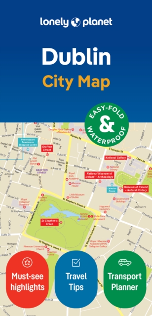 Lonely Planet Dublin City Map: Durable, Waterproof, Easy-Fold Planning Map with Attractions & Walking Tours