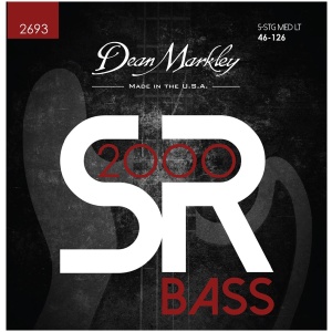 Dean Markley SR2000 High Performance Bass Guitar Strings Medium Light 5 String 46-125