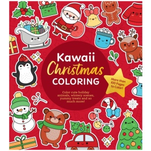 Kawaii Christmas Coloring: Color Cute Holiday Animals, Wintery Scenes, Yummy Treats and So Much More! More than 100 Pages to Color!