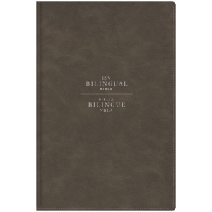 ESV/NBLA, Bilingual Bible, Leathersoft, Grey/ ESV/NBLA, Biblia Bilingue, Leathersoft, Gris