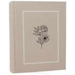 NKJV, Journal the Word Bible: Reflect, Journal or Create Art Next to Your Favorite Verses (Stone Leathersoft over board, Red Letter, Comfort Print)