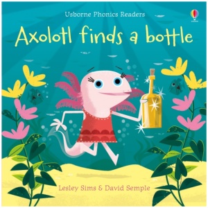 Axolotl finds a bottle