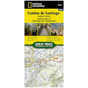 Camino de Santiago - Camino Frances Map 4 of 4: Ponferrada to Santiago de Compostela