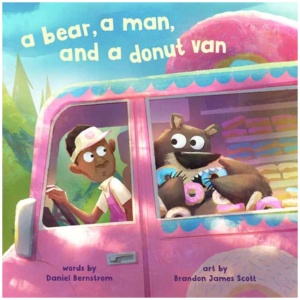 A Bear, a Man, and a Donut Van