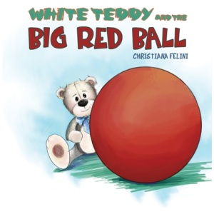 White Teddy and the Big Red Ball