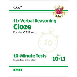 11+ CEM 10-Minute Tests: Verbal Reasoning Cloze - Ages 10-11 Book 2 (with Online Edition)