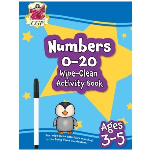 Numbers 0-20 Wipe-Clean Activity Book for Ages 3-5 (with pen)