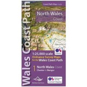 North Wales Coast Path Map: 1:25,000 Ordnance Survey maps for the Wales Coast Path