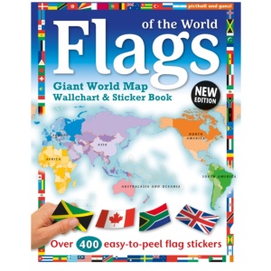 Flags of the World: World Map Wallchart Poster and Sticker Book