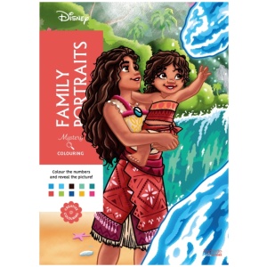 Mystery Colouring - Family Portraits: Reveal iconic Disney characters with colour by number