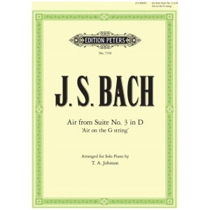 Air on the G String from Orchestral Suite No. 3 in D BWV 1068: For Piano or Organ (2 staves only)